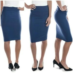 Professional Women Pencil Skirt, d-1114, Teal